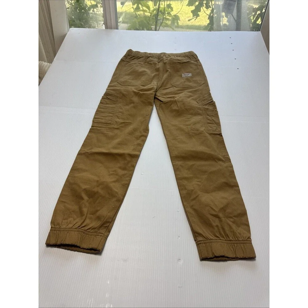 Wrangler Boys Five Star Gamer Cargo Jogger Pants Khaki NWT Size 12 Slim